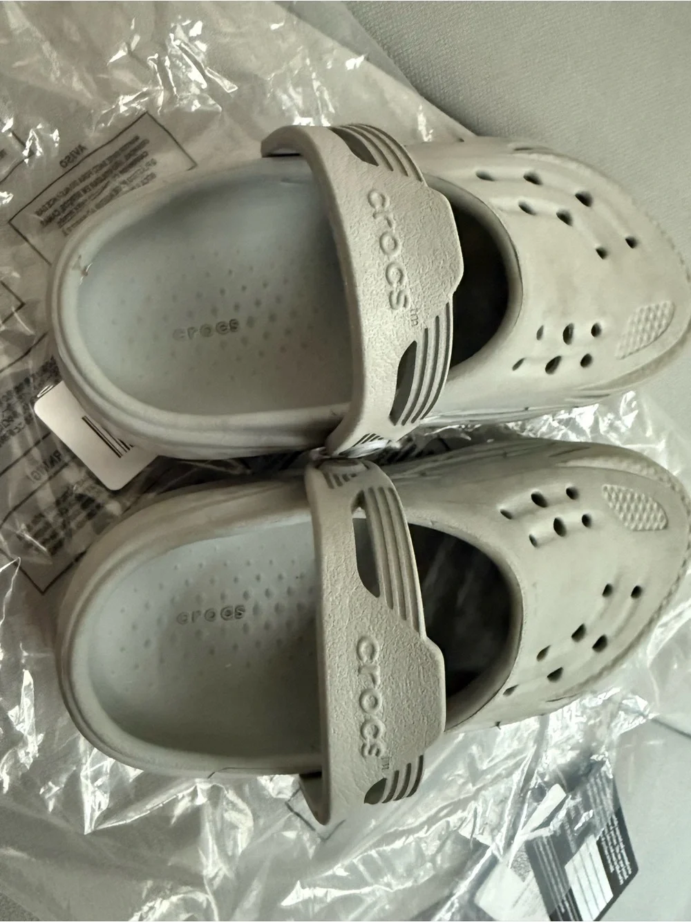 CROCS Kids Classic Clog in Light Gray